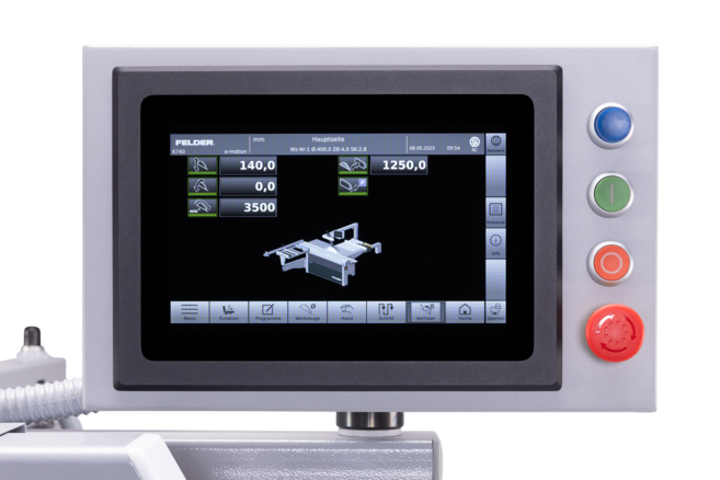 x-motion Steuerung mit Touchscreen