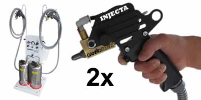Leimauftraggerät mit 2 Pistolen (Optional)