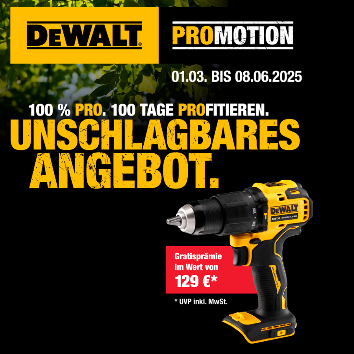 Sichern Sie sich einen GRATIS Akku-Schlagbohrschrauber!