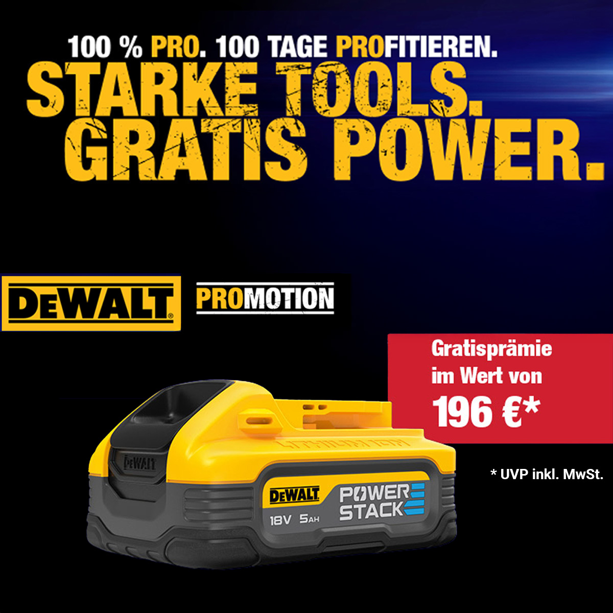 Sichern Sie sich einen GRATIS POWERSTACK Akku!