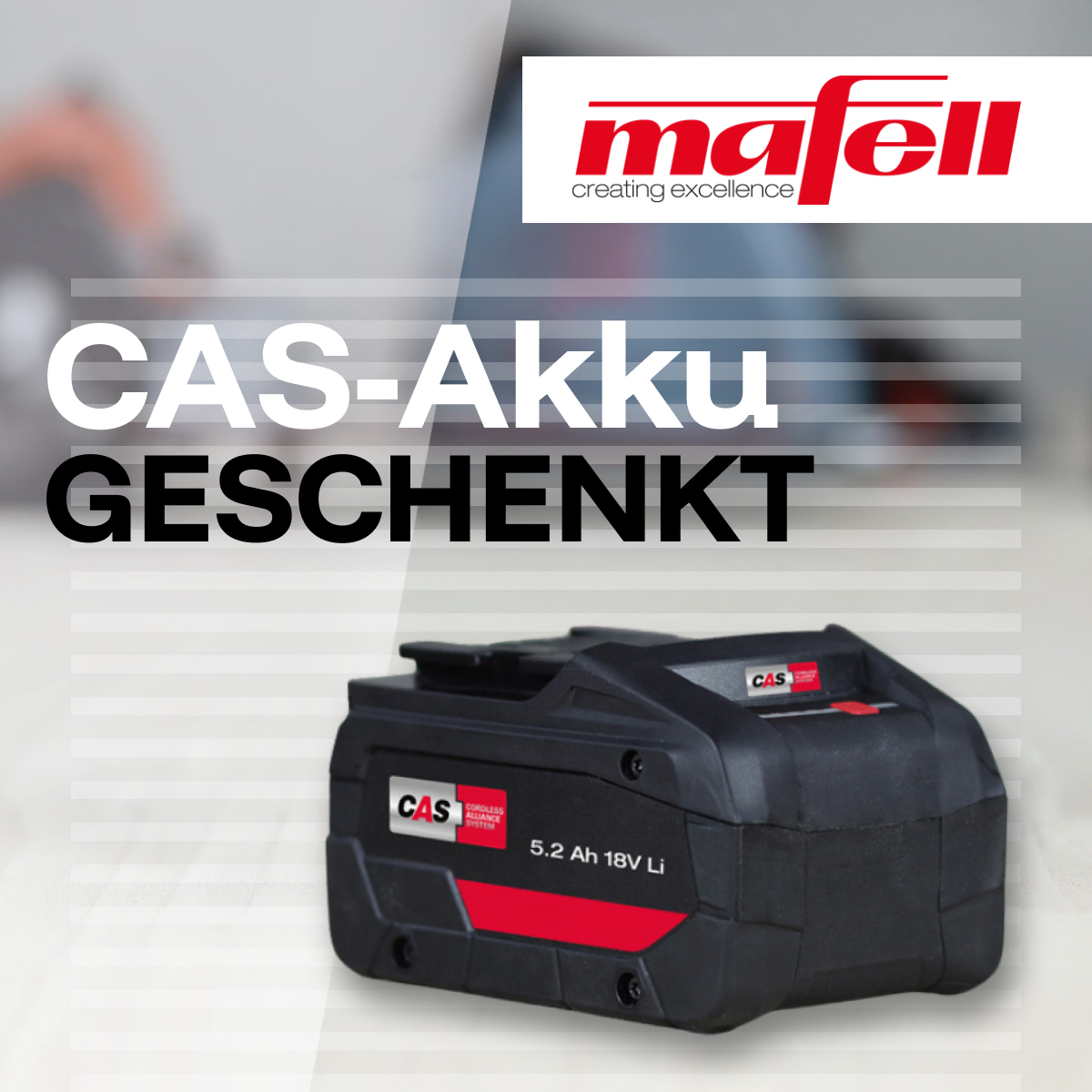 MAFELL – Gratis Akku-Power Tank 18M 94Li