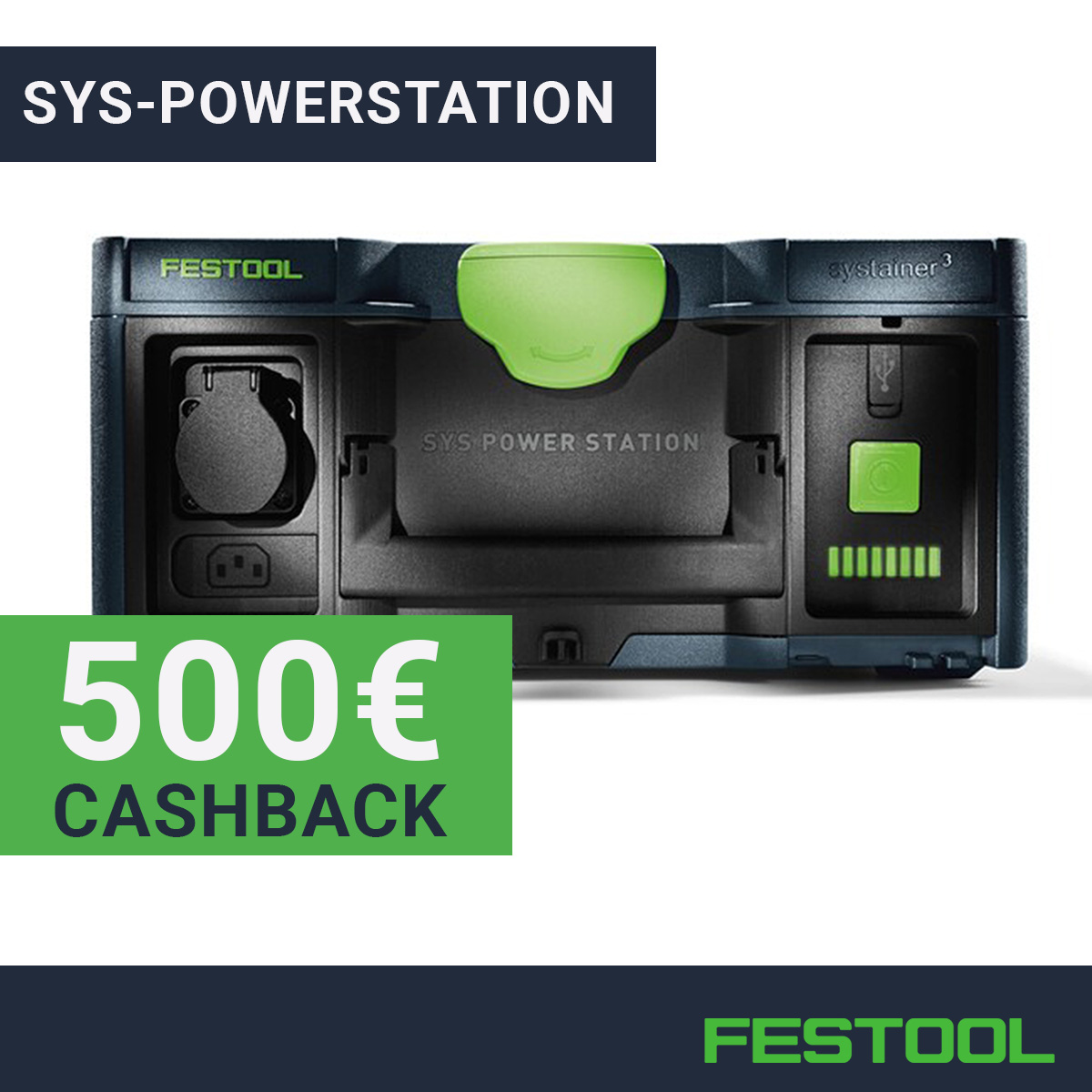 500 € Cashback beim Kauf einer SYS-PowerStation sichern!