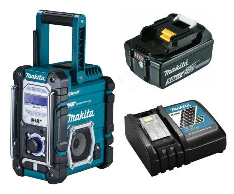 Akku-Baustellenradio DMR112 mit DAB/DAB+ & Bluetooth 1x Akku 18 V / 5,0 Ah & Ladegerät