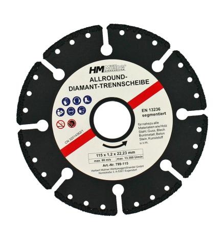 Diamant-Trennscheibe "Allround" 125 mm