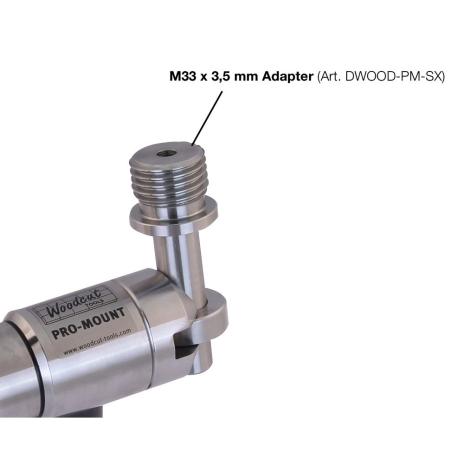 PRO-MOUNT Einzelartikel M33 x 3,5 mm Adapter 
