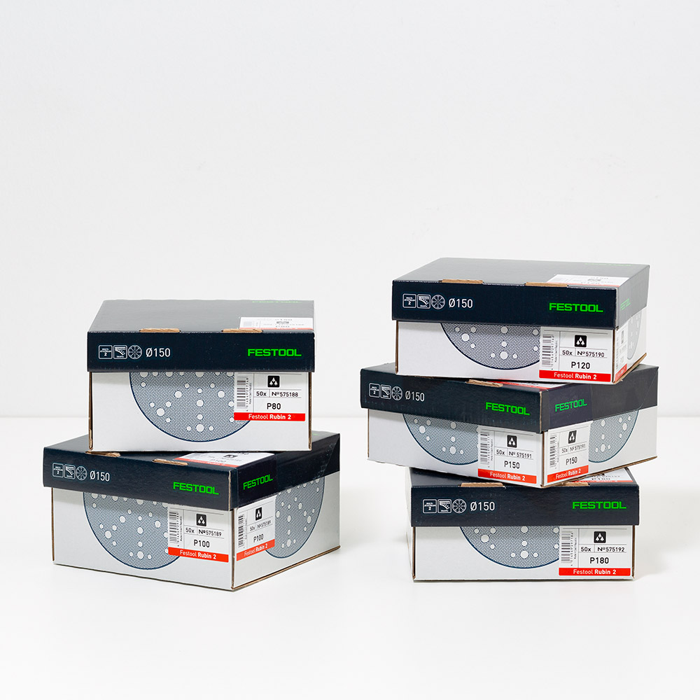 K180250 Stk Festool StickFix Schleifscheiben-Set Rubin 2 Ø150K80 
