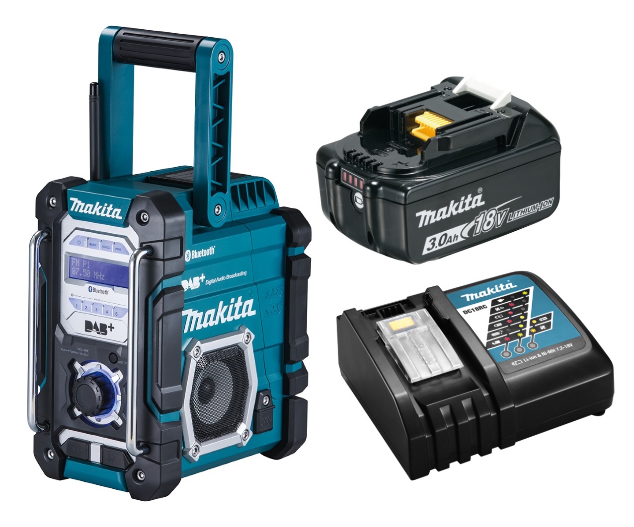 Makita AkkuBaustellenradio DMR112 inkl. Akku 3,0 Ah