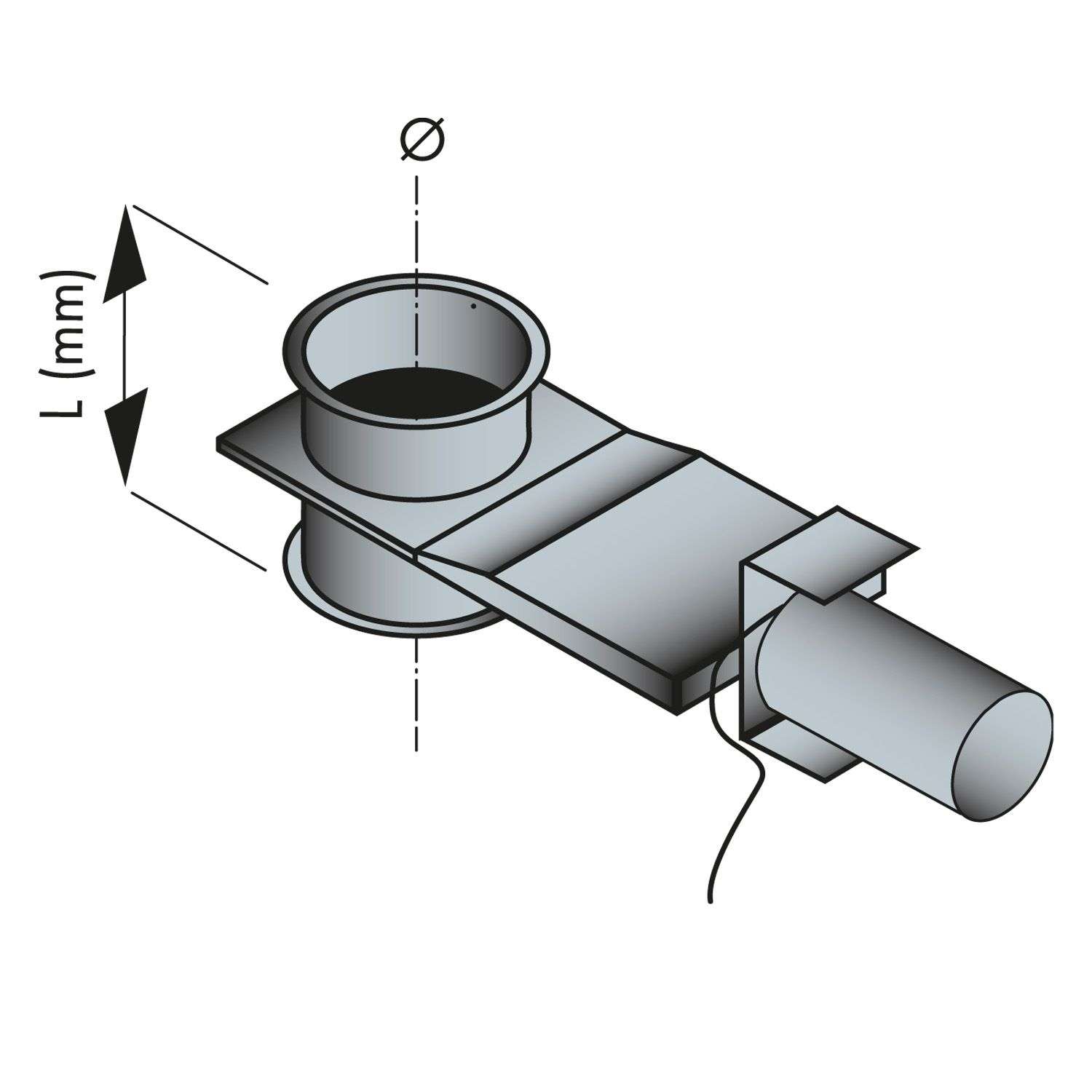 elektrischer Absperrschieber D=200 mm Lüftungsschieber Luftschieber E-Schieber elektrischer Absperrschieber D=200 mm Lüftungsschieber Luftschieber E-Schieber